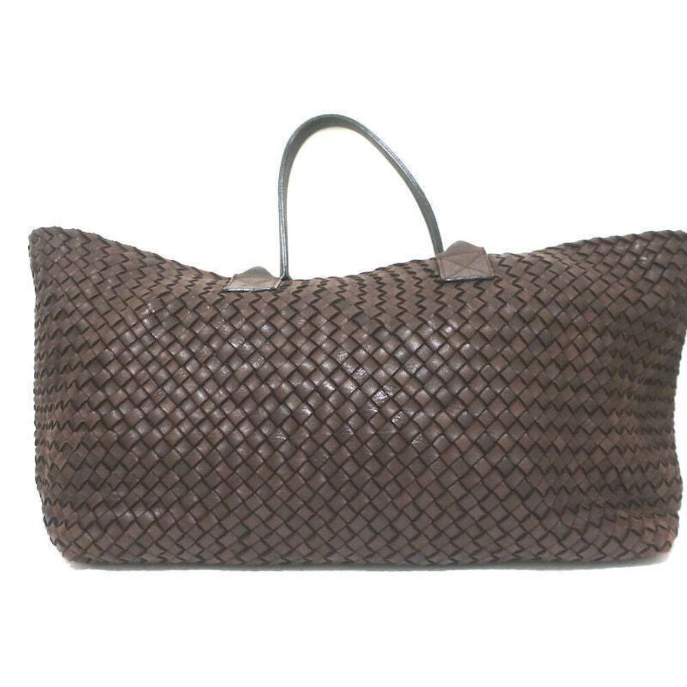 Bottega Veneta Cabat Medium Tote Dark Brown Intrecciato Leather - Picture 6 of 12
